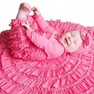 NEW LEMON LOVES LAYETTE peony romper in pink lemonade